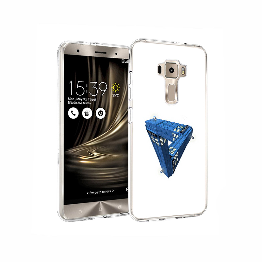 

Чехол MyPads Tocco для Asus ZenFone 3 головолока абстракция, Прозрачный, Tocco