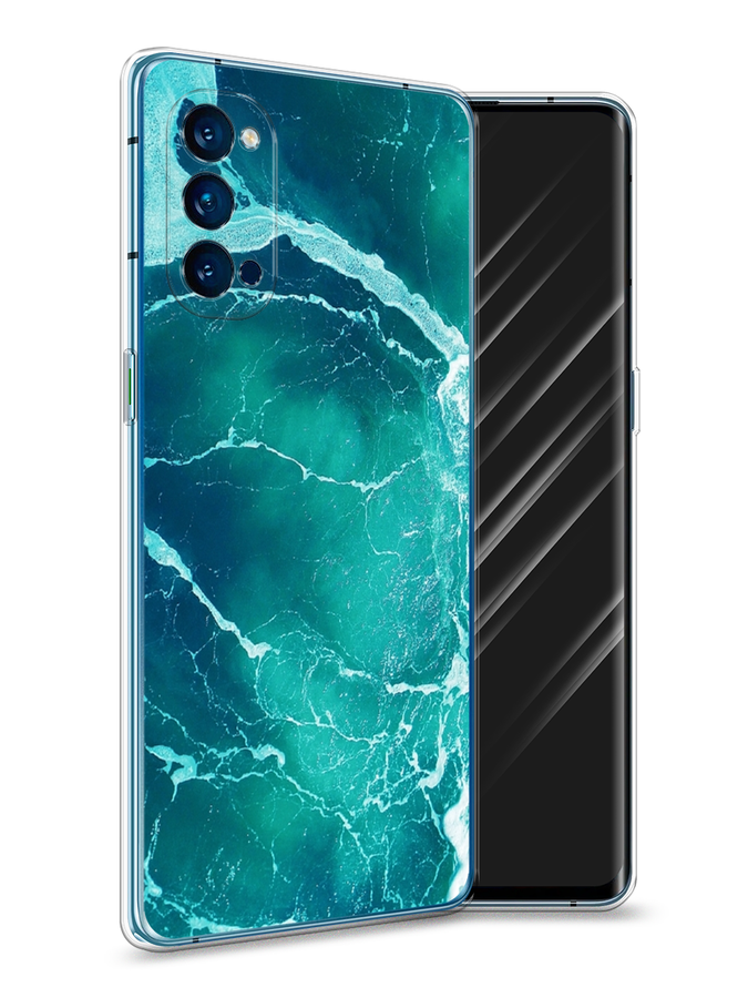 

Чехол Awog на Oppo Reno 4 Pro 5G "Изумрудный океан", Разноцветный, 253750-4