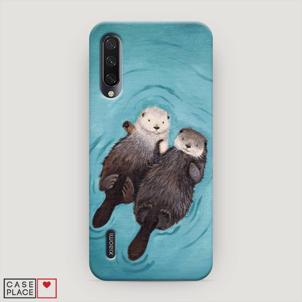 

Пластиковый чехол "Парочка бобров" на Xiaomi Mi A3, 36020-7