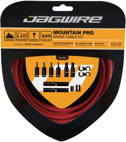 

Комплект JAGWIRE Mountain Pro Brake Kit, красный