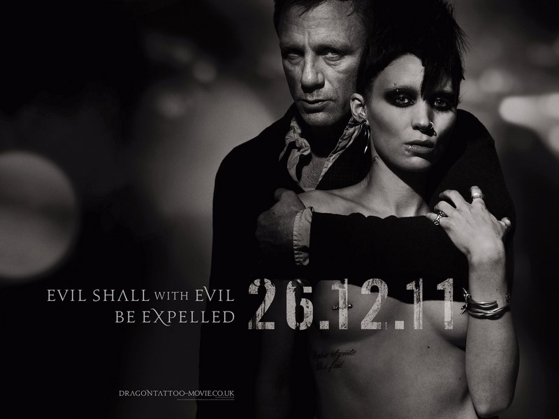

Постер к фильму "Девушка с татуировкой дракона" (The Girl with the Dragon Tattoo) 50x70 см