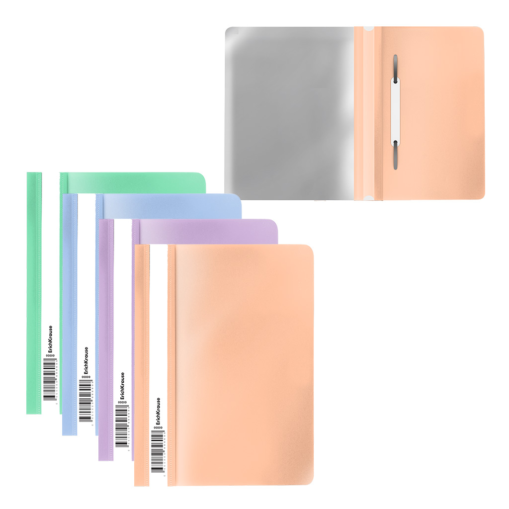 

Папка-скоросшиватель ErichKrause Matt Pastel Bloom, A5+, 20 шт 61130, Разноцветный
