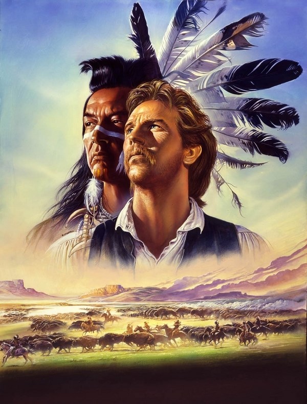 

Постер к фильму "Танцующий с волками" (Dances with Wolves) 50x70 см