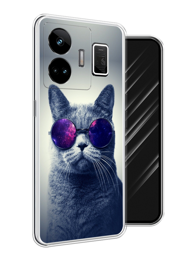 

Чехол Awog на Realme GT Neo 5 5G/GT 3 "Космический кот", Бордовый, 2513650-1
