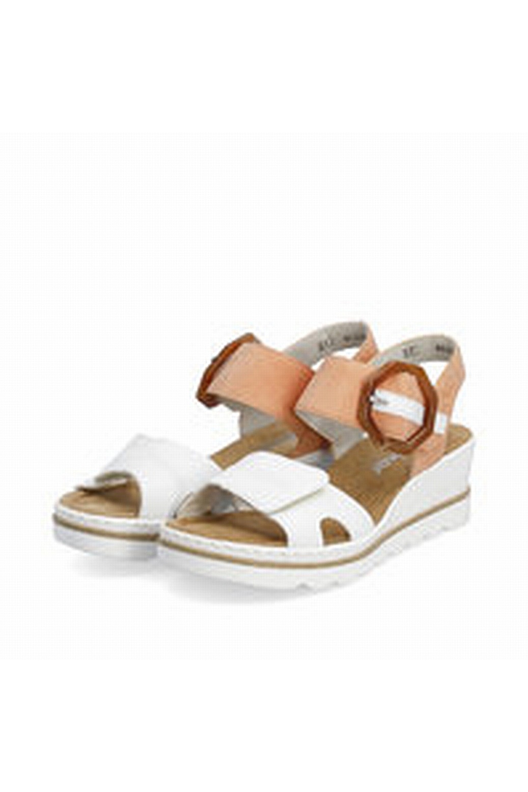 

Босоножки женские Rieker 67476-38 белые 42 RU, Белый, 67476-38