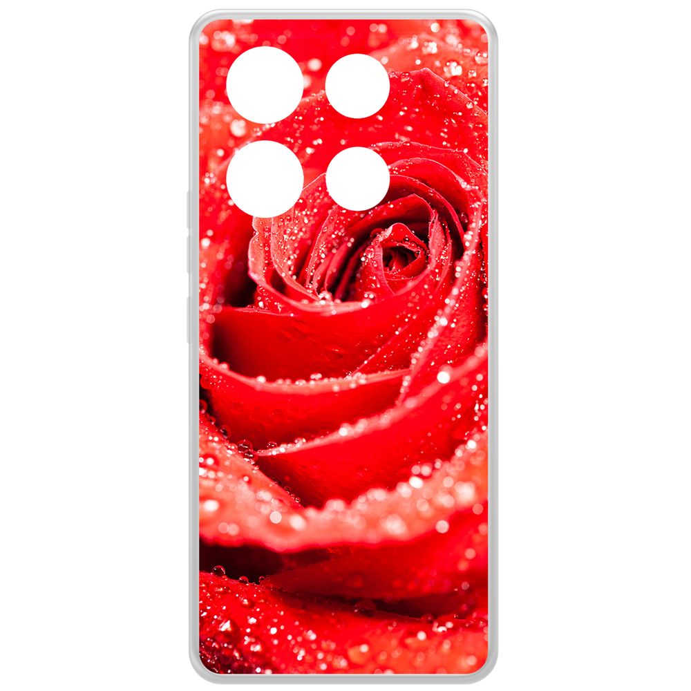 

Чехол-накладка Krutoff Clear Case Роза для INFINIX Note 40 Pro 5G, Прозрачный