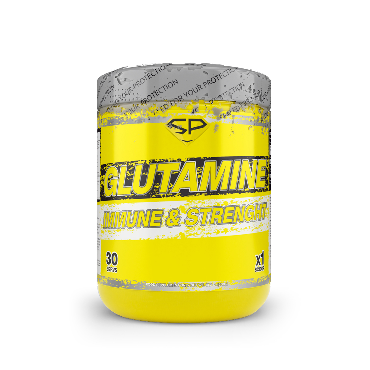 Глютамин Glutamine Steel Power Nutrition, 300 г, orange