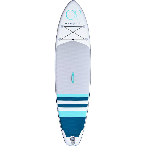 SUP-борд OCEAN PACIFIC Malibu 320x81x15 см белый/серый/бирюзовый