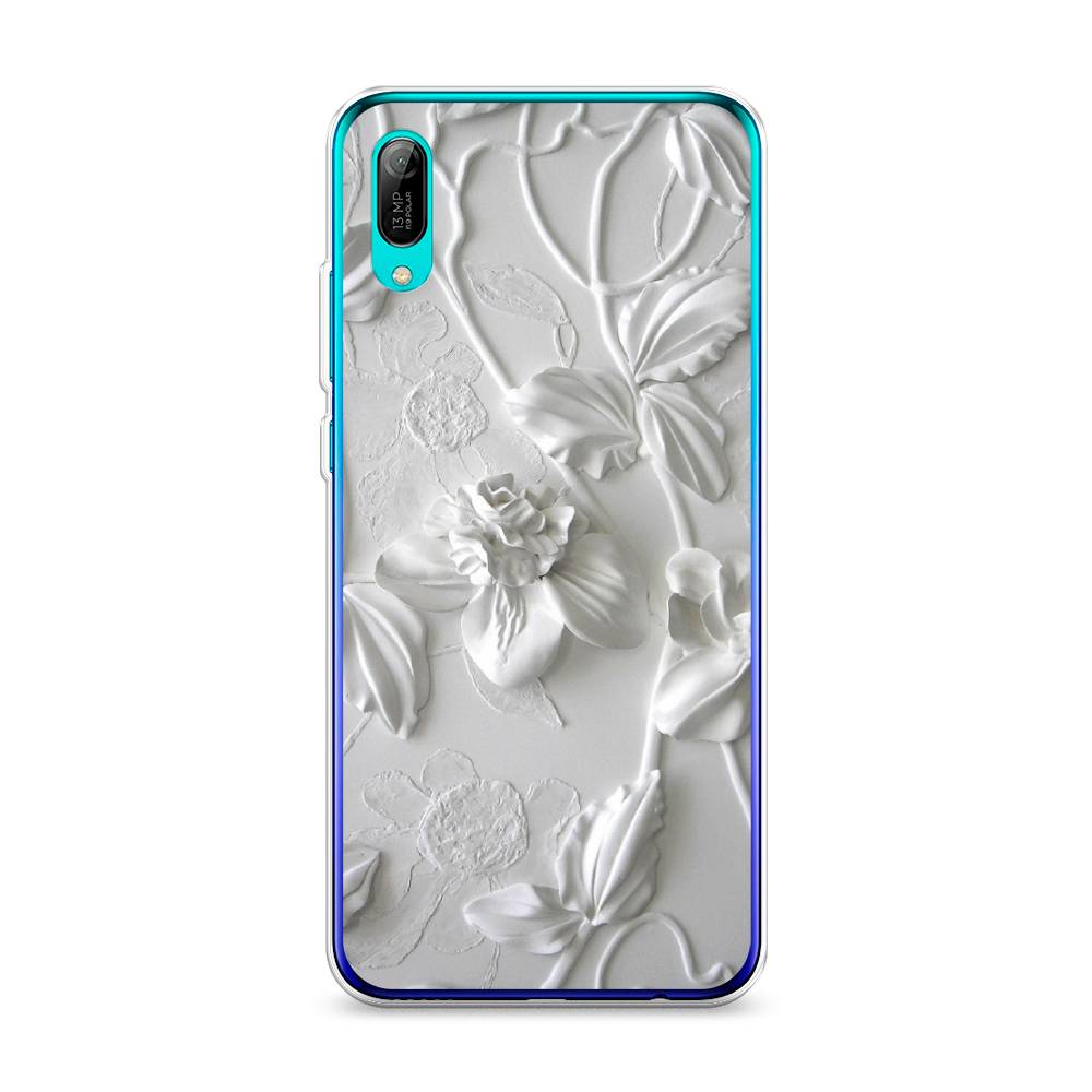 

Чехол Awog на Huawei Y6 Pro (Prime) 2019 "Гипсовые цветы", 68150-7