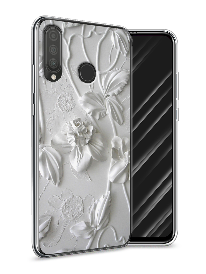 

Чехол Awog на Huawei P30 Lite "Гипсовые цветы", 67950-7