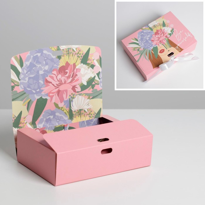 

Коробка складная Дарите Счастье двухсторонняя Girl 16,5 х 12,5 х 5 см, Розовый, Коллекция упаковки Girl style