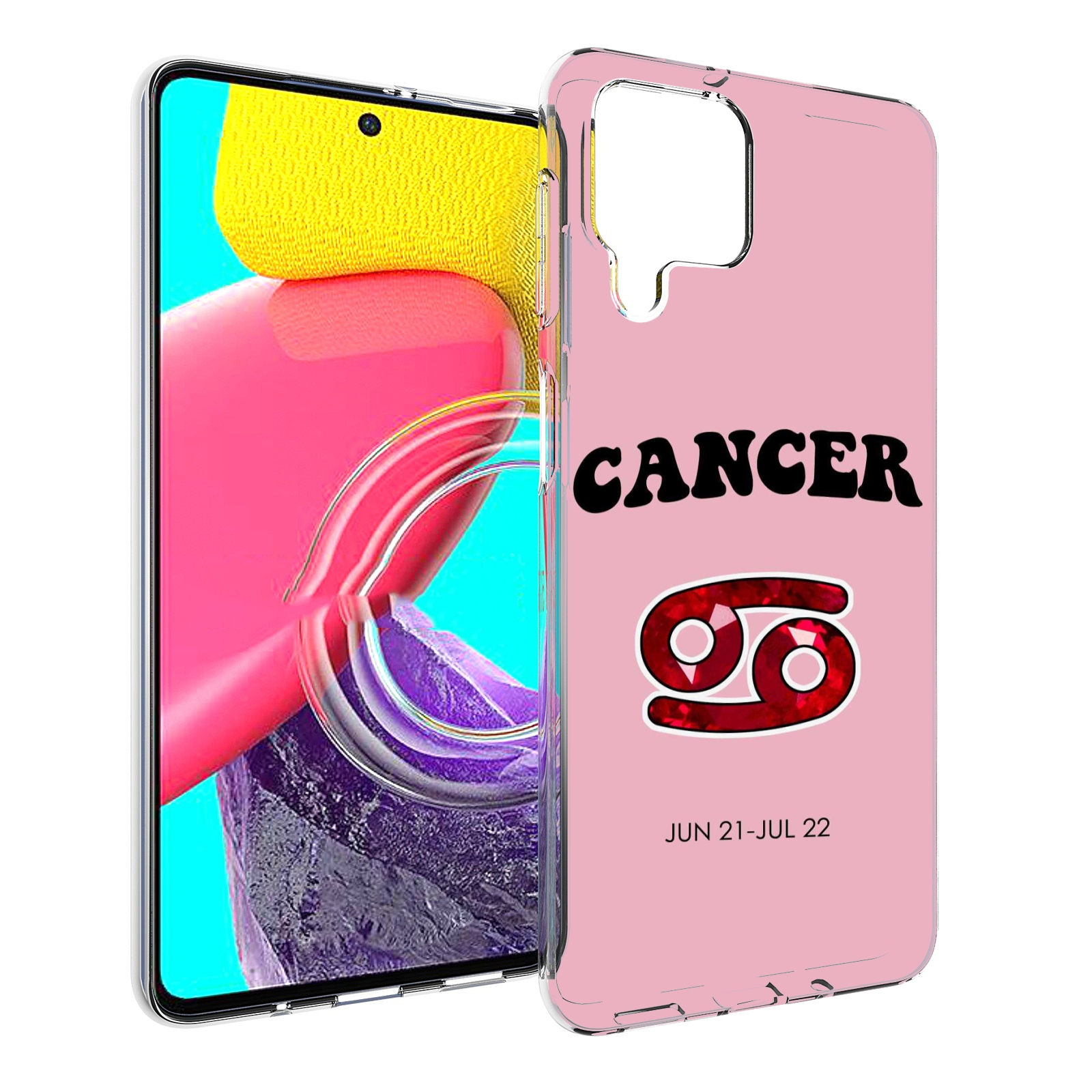 

Чехол Mypads Знак Зодиака Рак 1 Для Samsung Galaxy M53 (Sm-M536), Прозрачный, Tocco