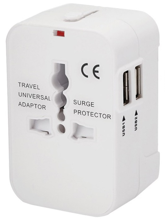 фото Переходник для розетки gsmin travel adapter hht202 white
