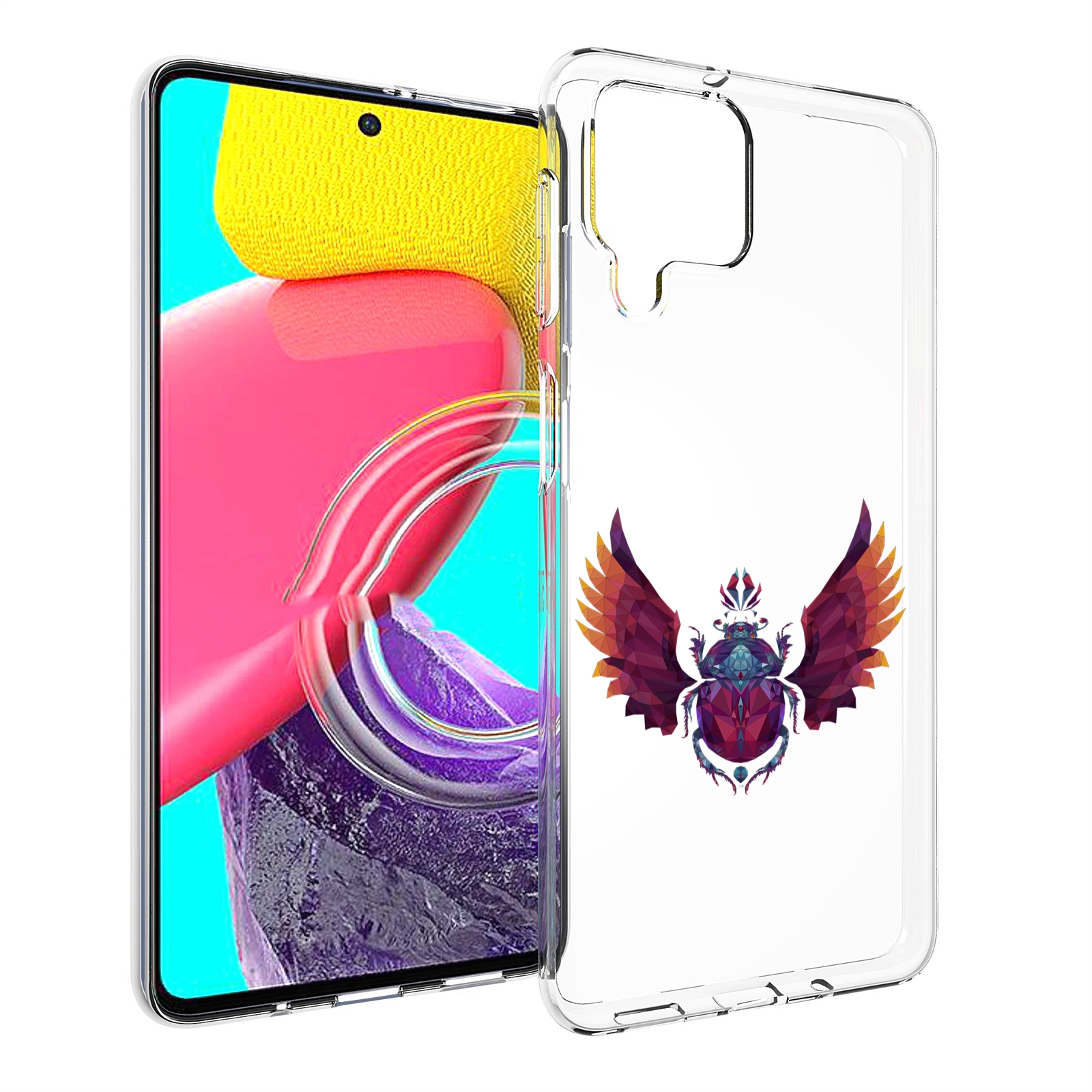 

Чехол Mypads Алмазный Скоробей Для Samsung Galaxy M53 (Sm-M536), Прозрачный, Tocco