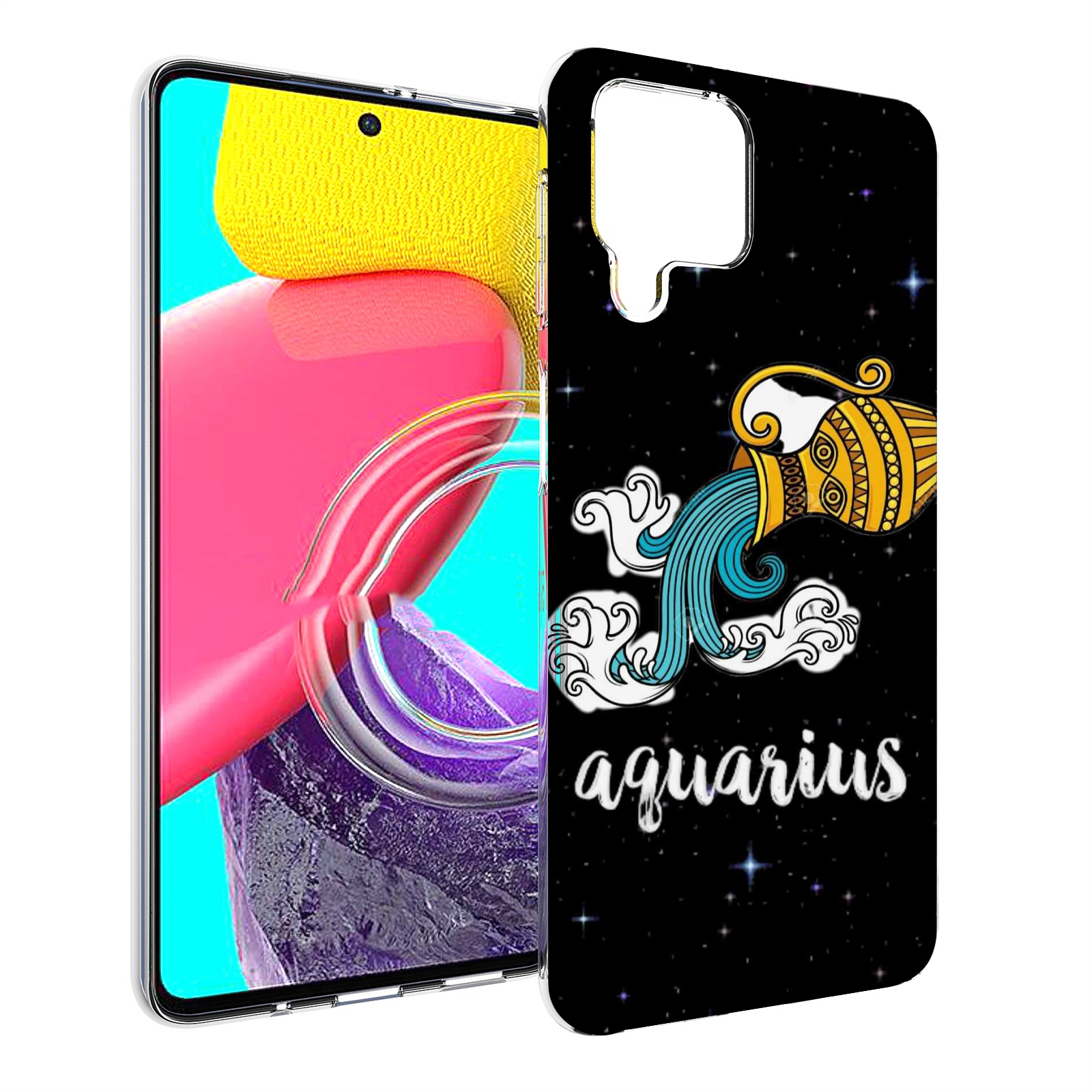 

Чехол Mypads Знак Зодиака Водолеи 2 Для Samsung Galaxy M53 (Sm-M536), Прозрачный, Tocco