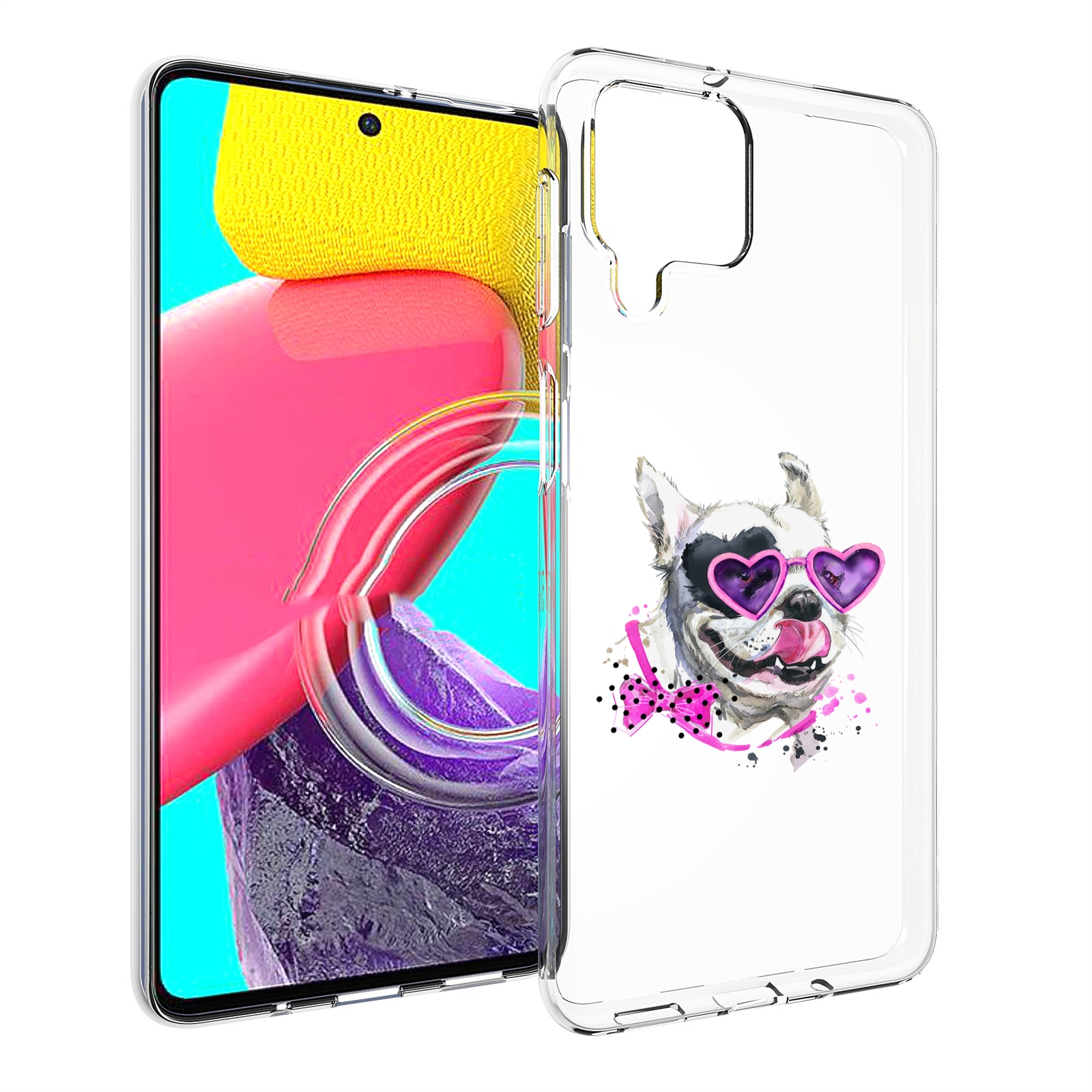 

Чехол Mypads Акварельный Пёс Для Samsung Galaxy M53 (Sm-M536), Прозрачный, Tocco