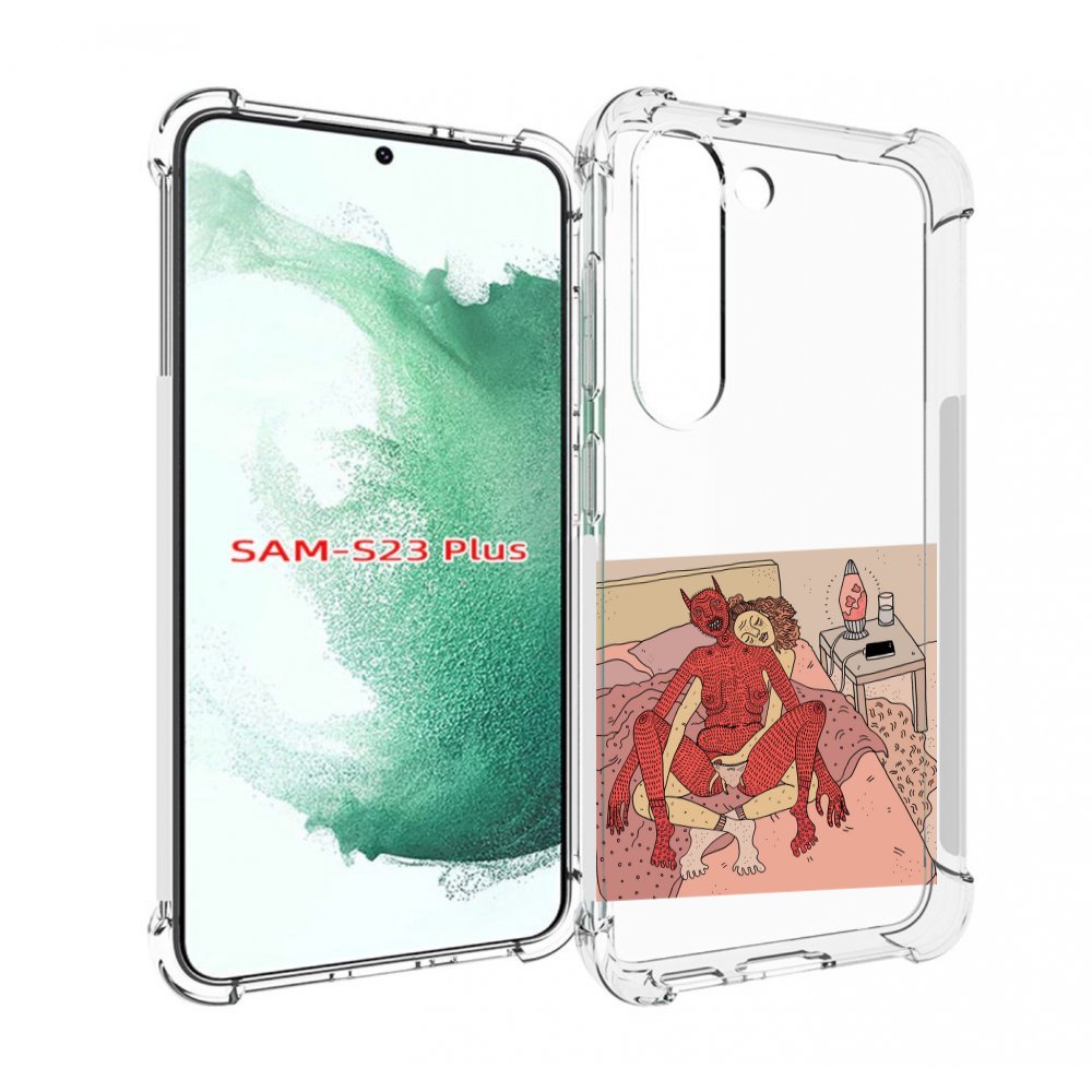 

Чехол MyPads девушка-без-кожи для Samsung Galaxy S23 Plus +, Прозрачный, Tocco