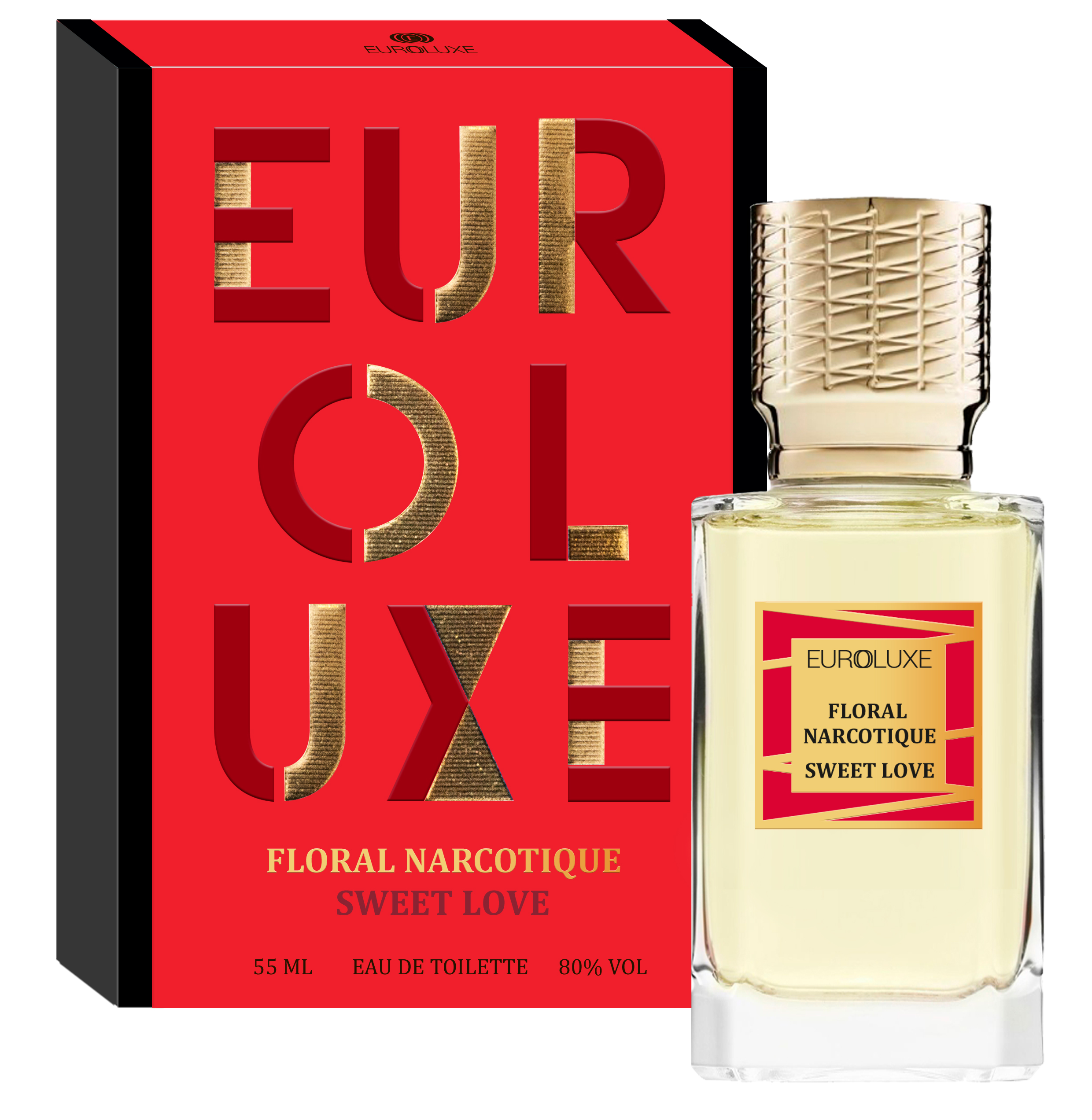 Туалетная вода женская Euroluxe Floral Narcotique Sweet love флакон 55 мл