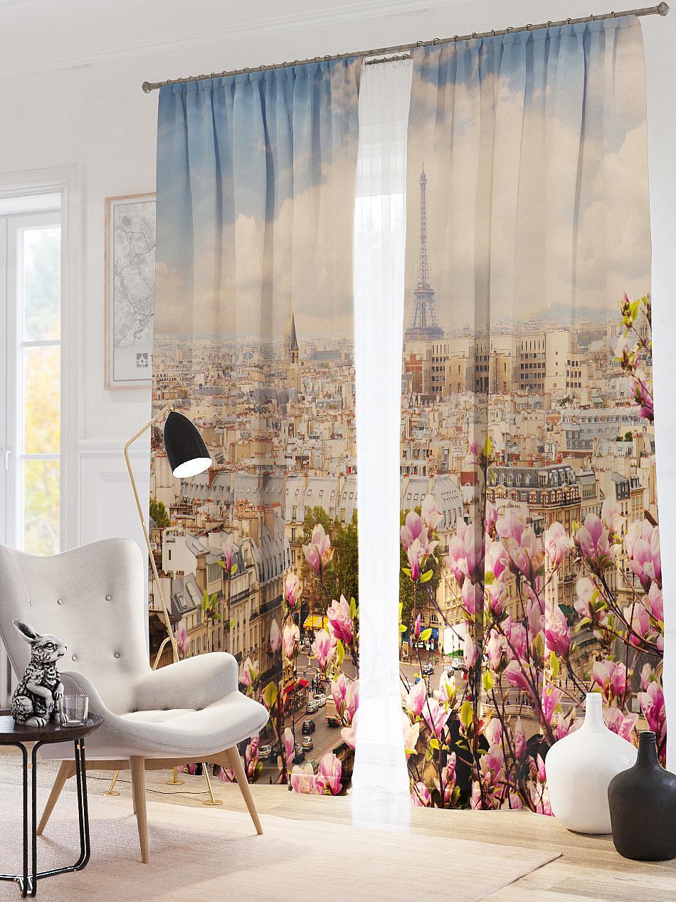 

Фотошторы AT HOME Афира высота 260 см, ширина 150 см, крепление - шторная лента, 900770