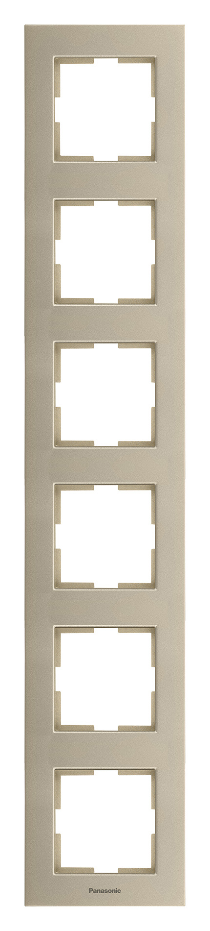 

Рамка Panasonic Karre Plus WKTF08162BR-RU 6x вертикальный монтаж пластик бронза (упак.:1шт