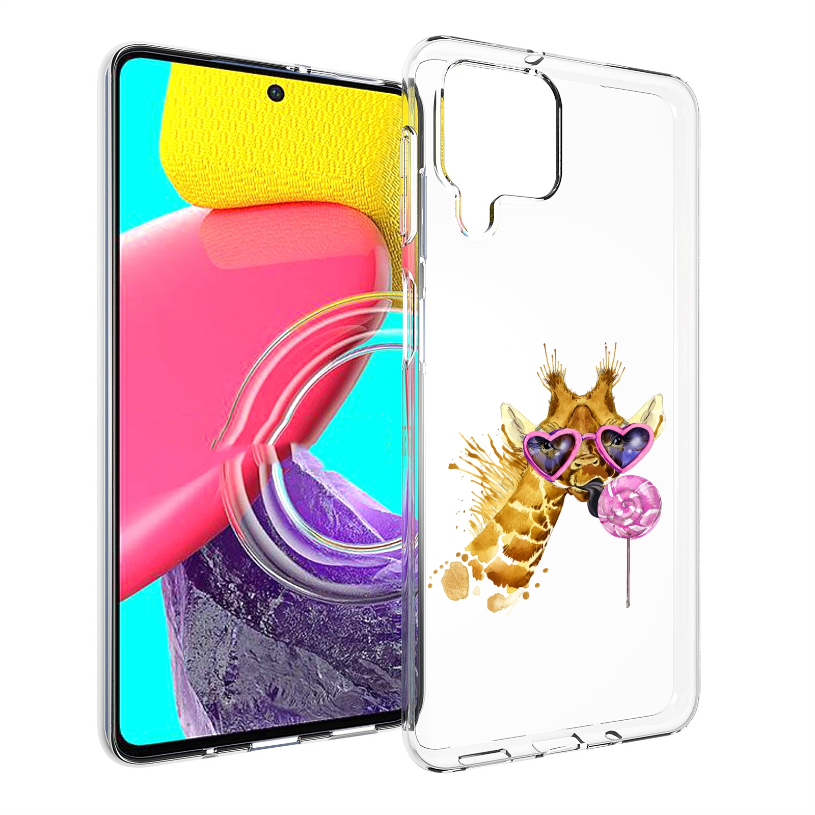 

Чехол Mypads Акварельный Жираф Для Samsung Galaxy M53 (Sm-M536), Прозрачный, Tocco