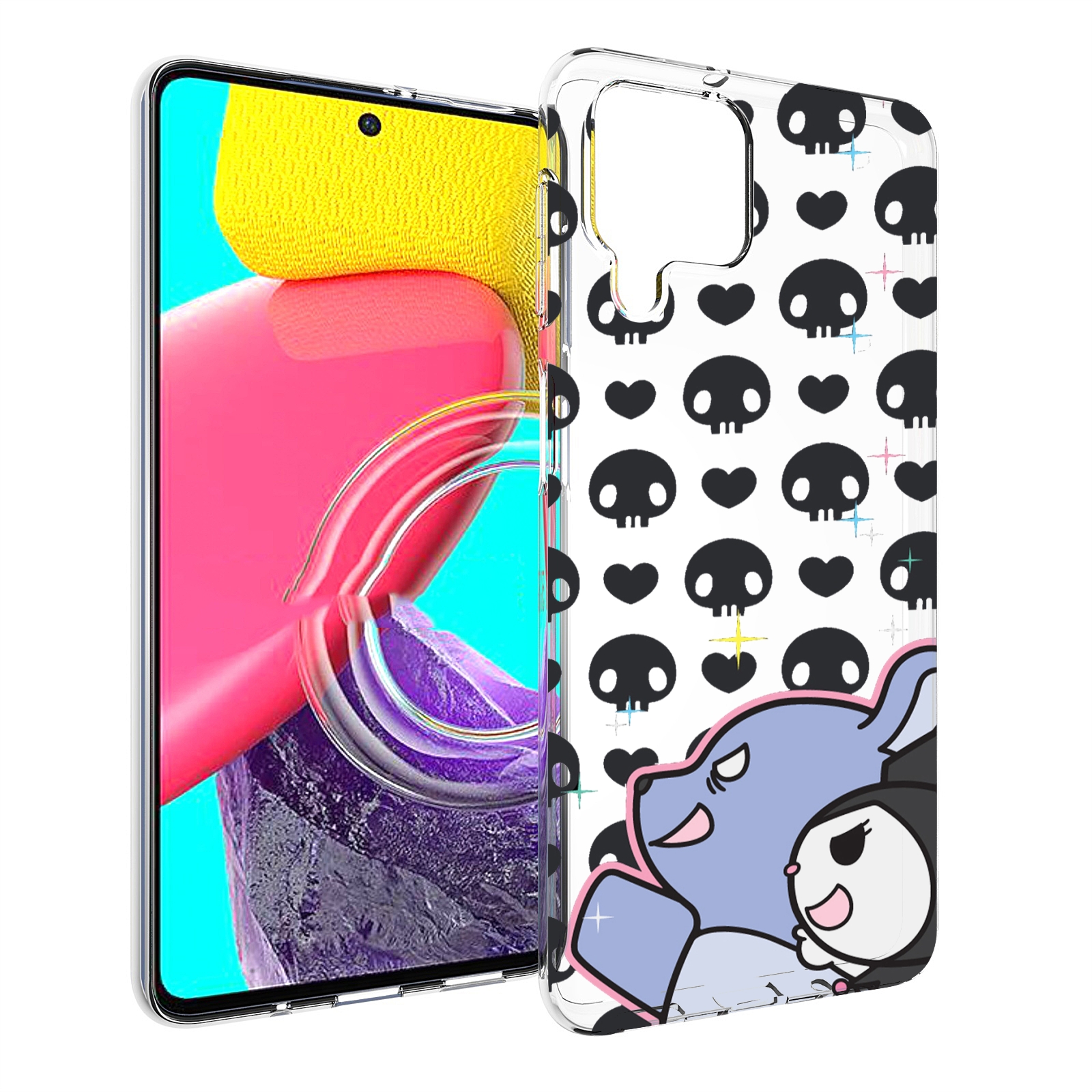 

Чехол Mypads Злые-Мини-Животные Детский Для Samsung Galaxy M53 (Sm-M536), Прозрачный, Tocco