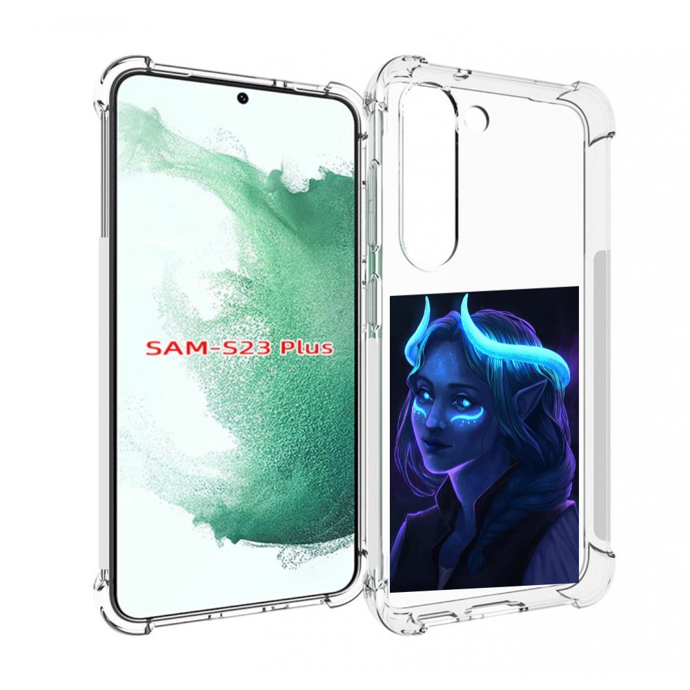 

Чехол MyPads девушка синяя ледяная женский для Samsung Galaxy S23 Plus +, Прозрачный, Tocco