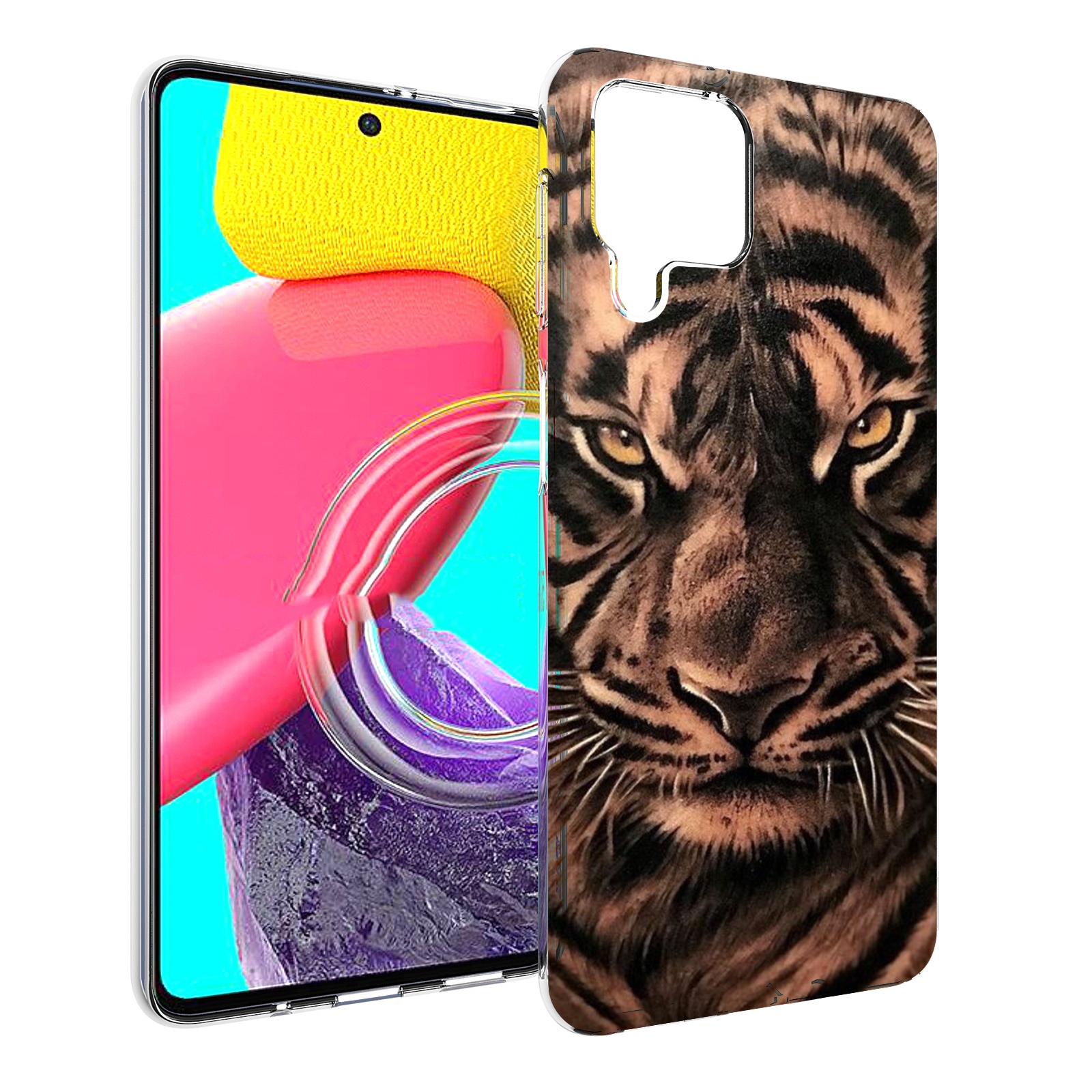 

Чехол Mypads Злой-Большой-Тигр Для Samsung Galaxy M53 (Sm-M536), Прозрачный, Tocco