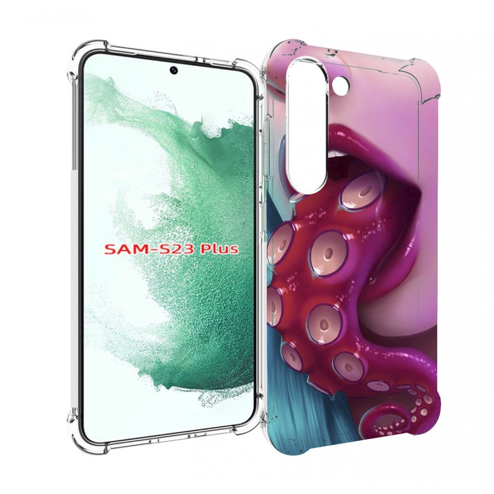 

Чехол MyPads девушка с щупальцой женский для Samsung Galaxy S23 Plus +, Прозрачный, Tocco