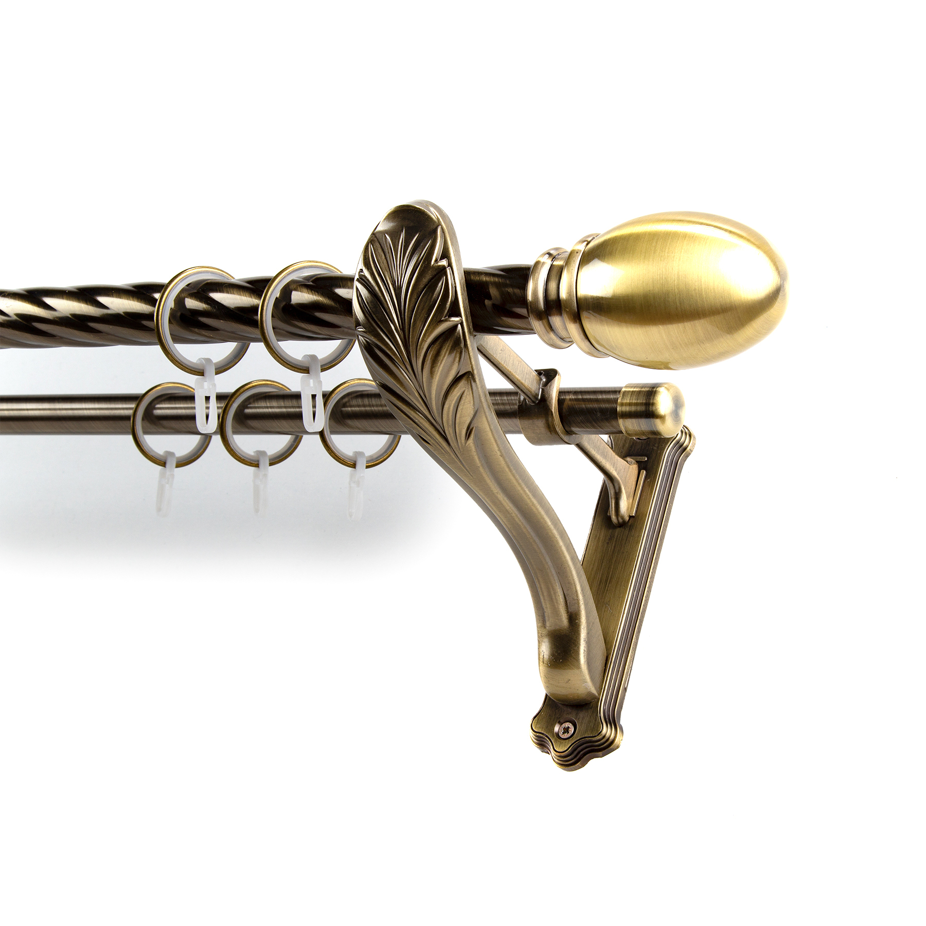 

Карниз витой КАРНИЗ-СЕРВИС металлический кованый Белуно, Бронзовый