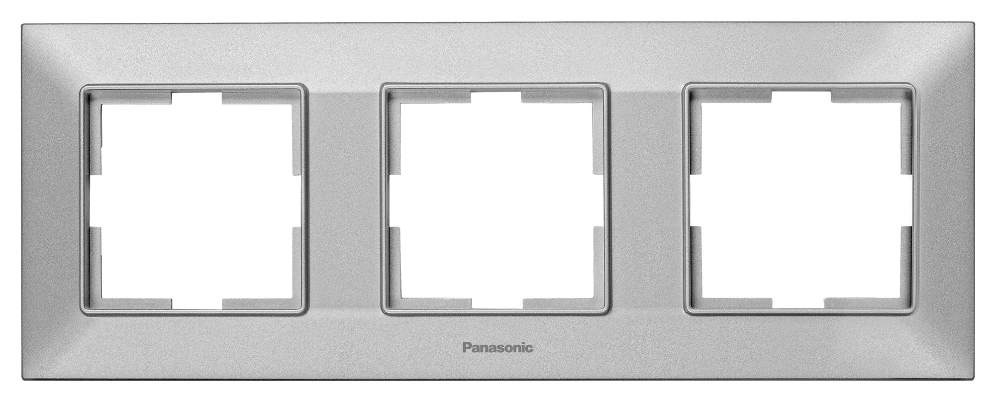 

Рамка Panasonic Arkedia Slim WNTF08032SL-RU 3x горизонтальный монтаж пластик серебро (упак