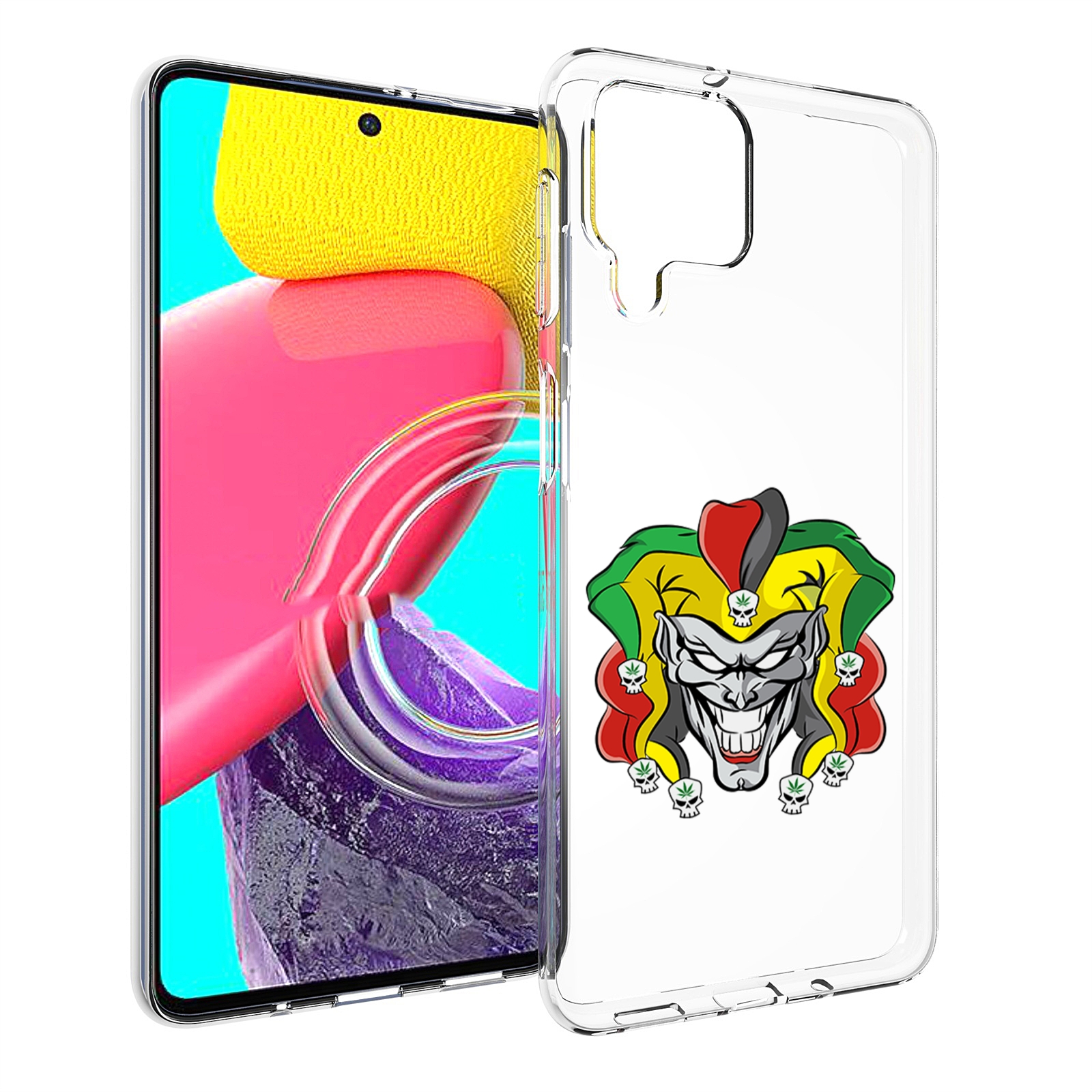

Чехол Mypads Злодей-Клоун Для Samsung Galaxy M53 (Sm-M536), Прозрачный, Tocco