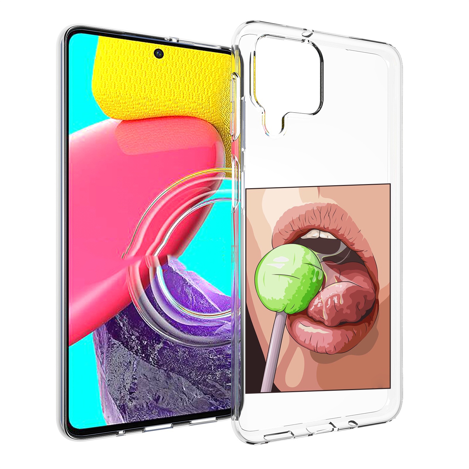 Чехол Mypads Зеленый-Чупа-Чупс Женский Для Samsung Galaxy M53 (Sm-M536)