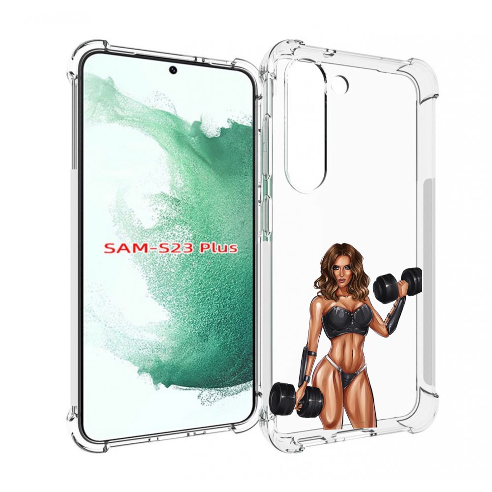 

Чехол MyPads девушка с гантелями спорт женский для Samsung Galaxy S23 Plus +, Прозрачный, Tocco