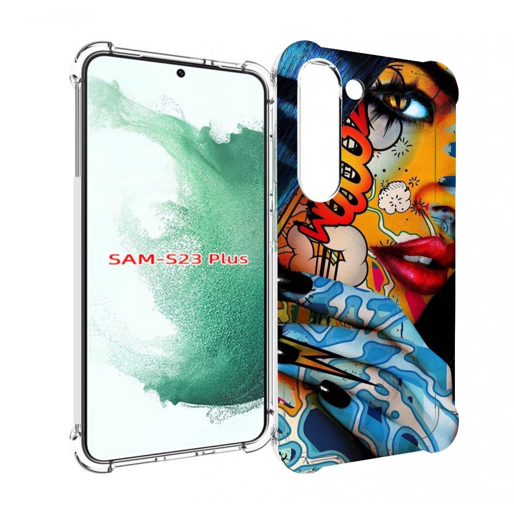 

Чехол MyPads девушка разрисованная краскам иженский для Samsung Galaxy S23 Plus +, Прозрачный, Tocco