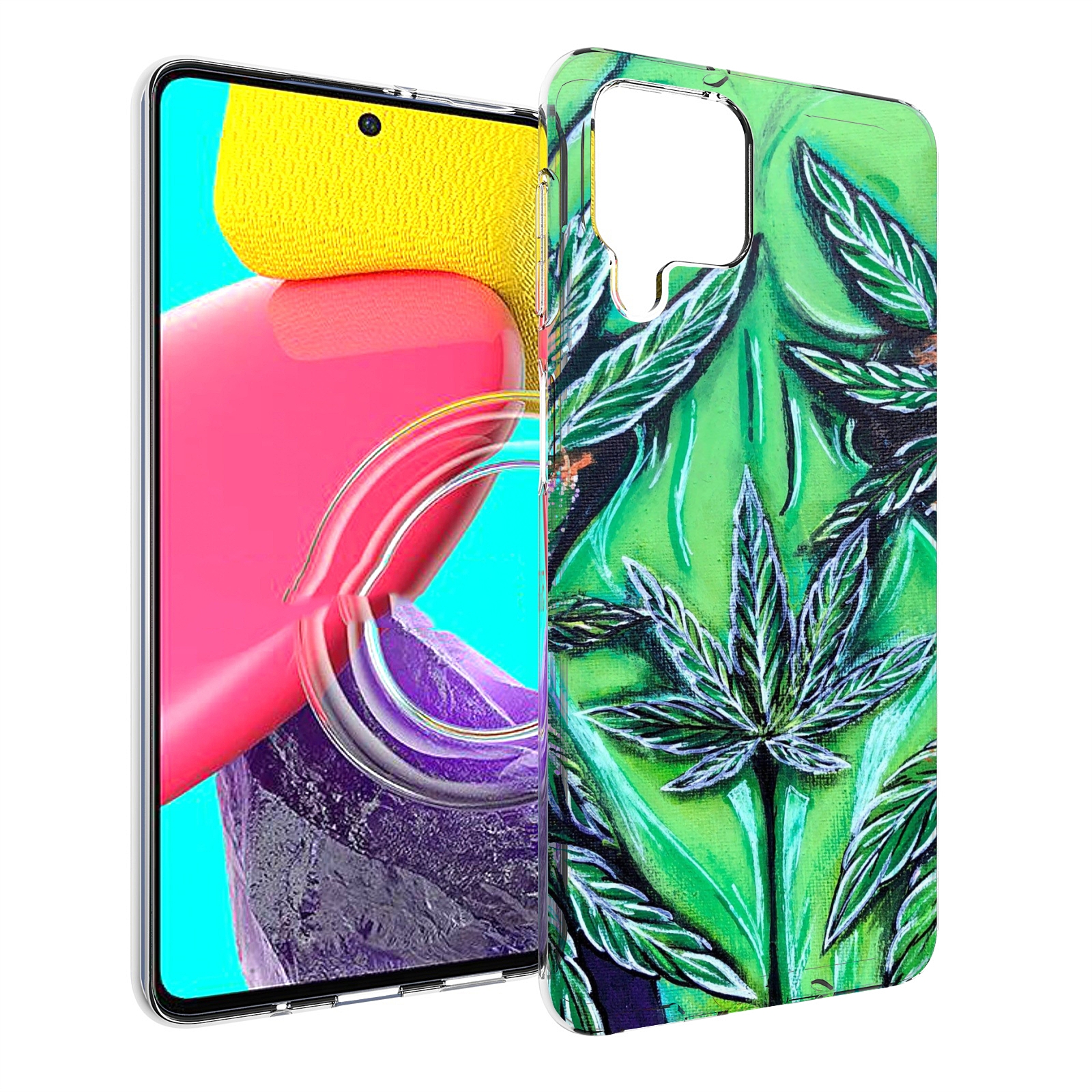 

Чехол Mypads Зеленая Девушка Для Samsung Galaxy M53 (Sm-M536), Прозрачный, Tocco