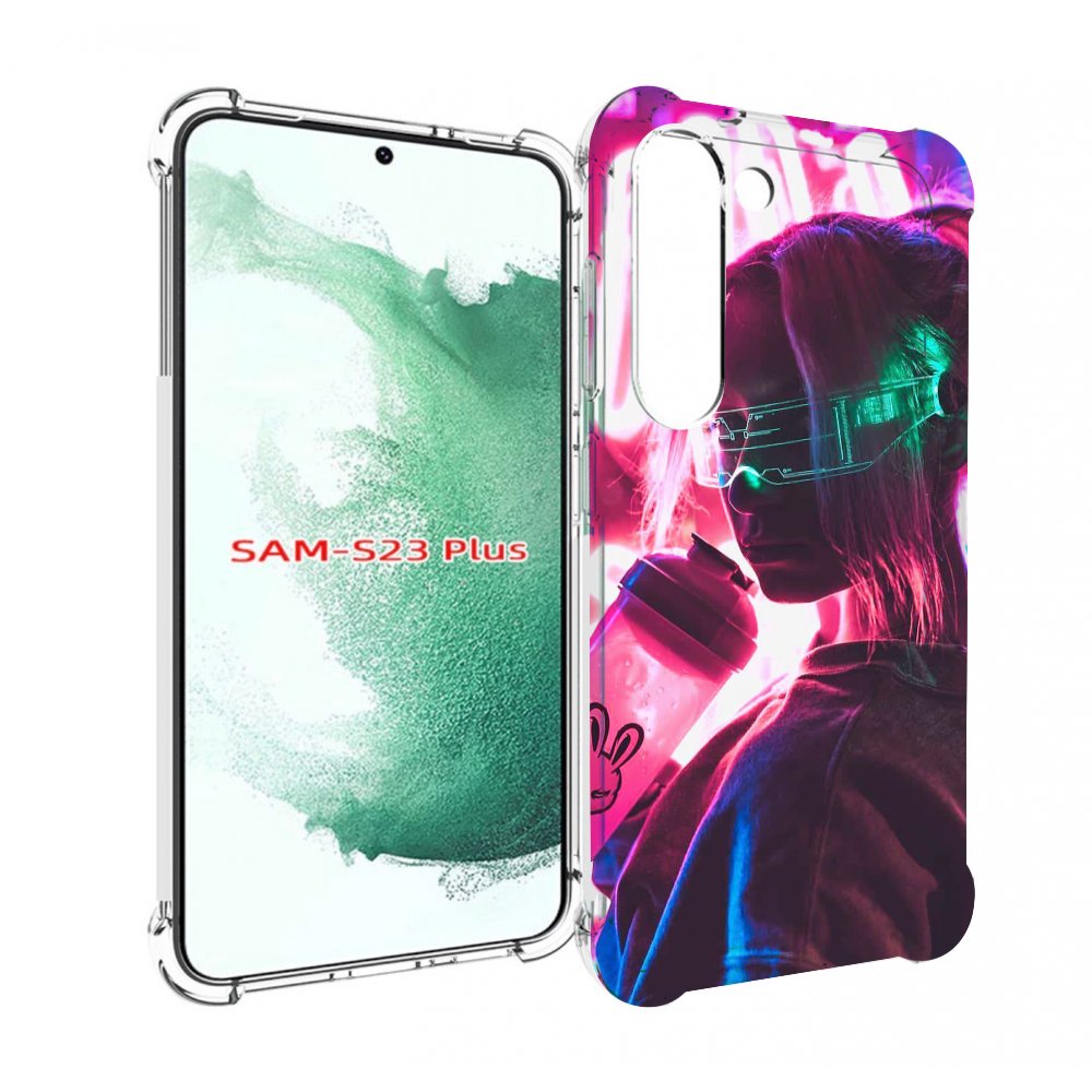 

Чехол MyPads девушка неоновый фон женский для Samsung Galaxy S23 Plus +, Прозрачный, Tocco