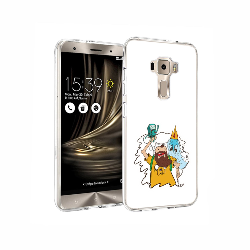 

Чехол MyPads Tocco для Asus ZenFone 3 время приключений старый Финн, Прозрачный, Tocco