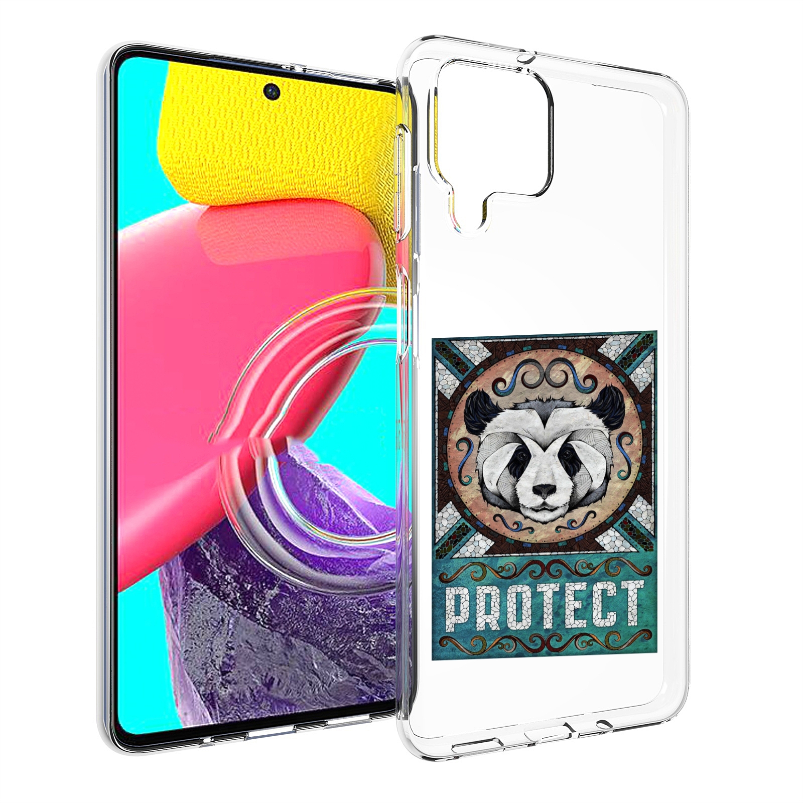 

Чехол Mypads Защита Панды Для Samsung Galaxy M53 (Sm-M536), Прозрачный, Tocco