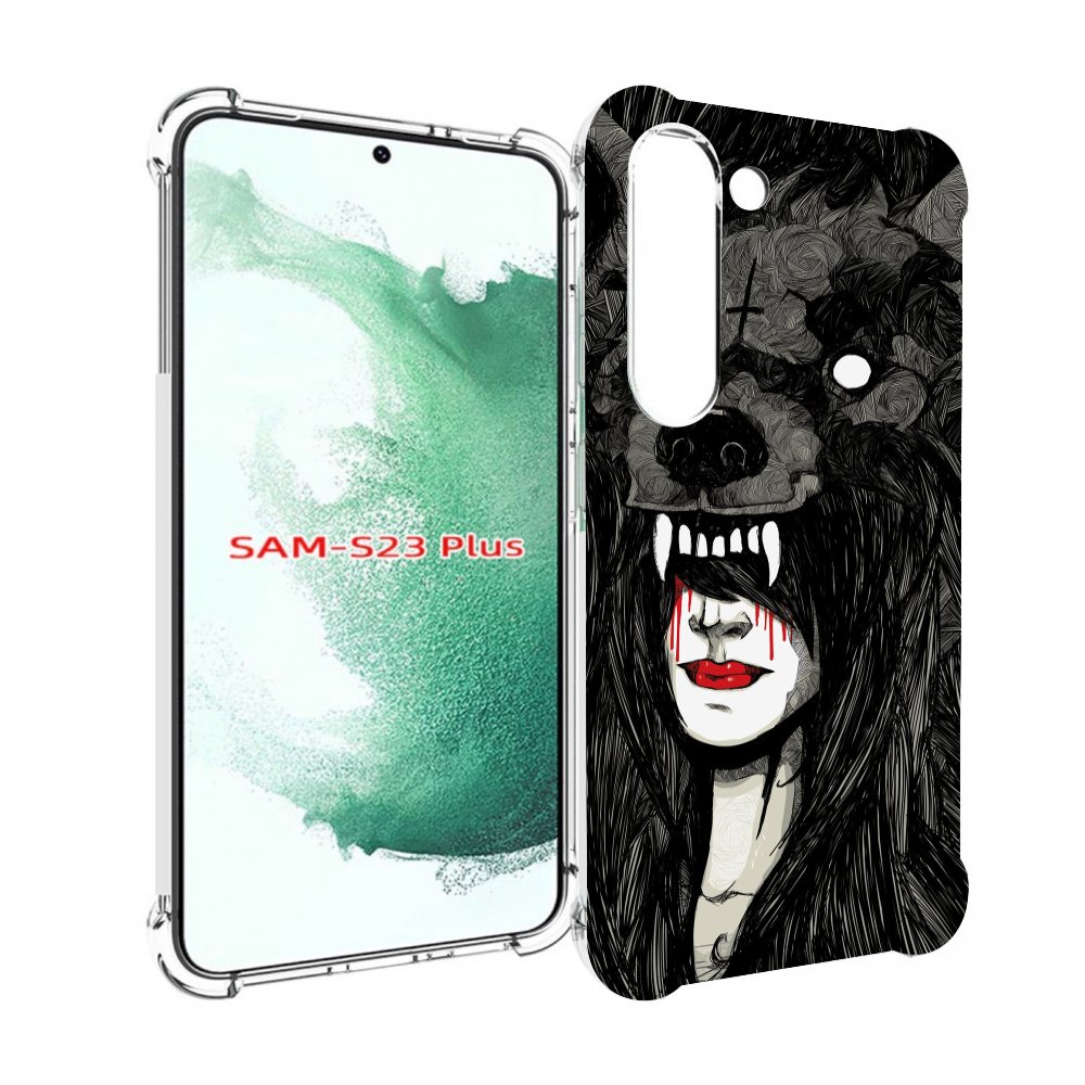 

Чехол MyPads девушка в шкуре волка женский для Samsung Galaxy S23 Plus +, Прозрачный, Tocco
