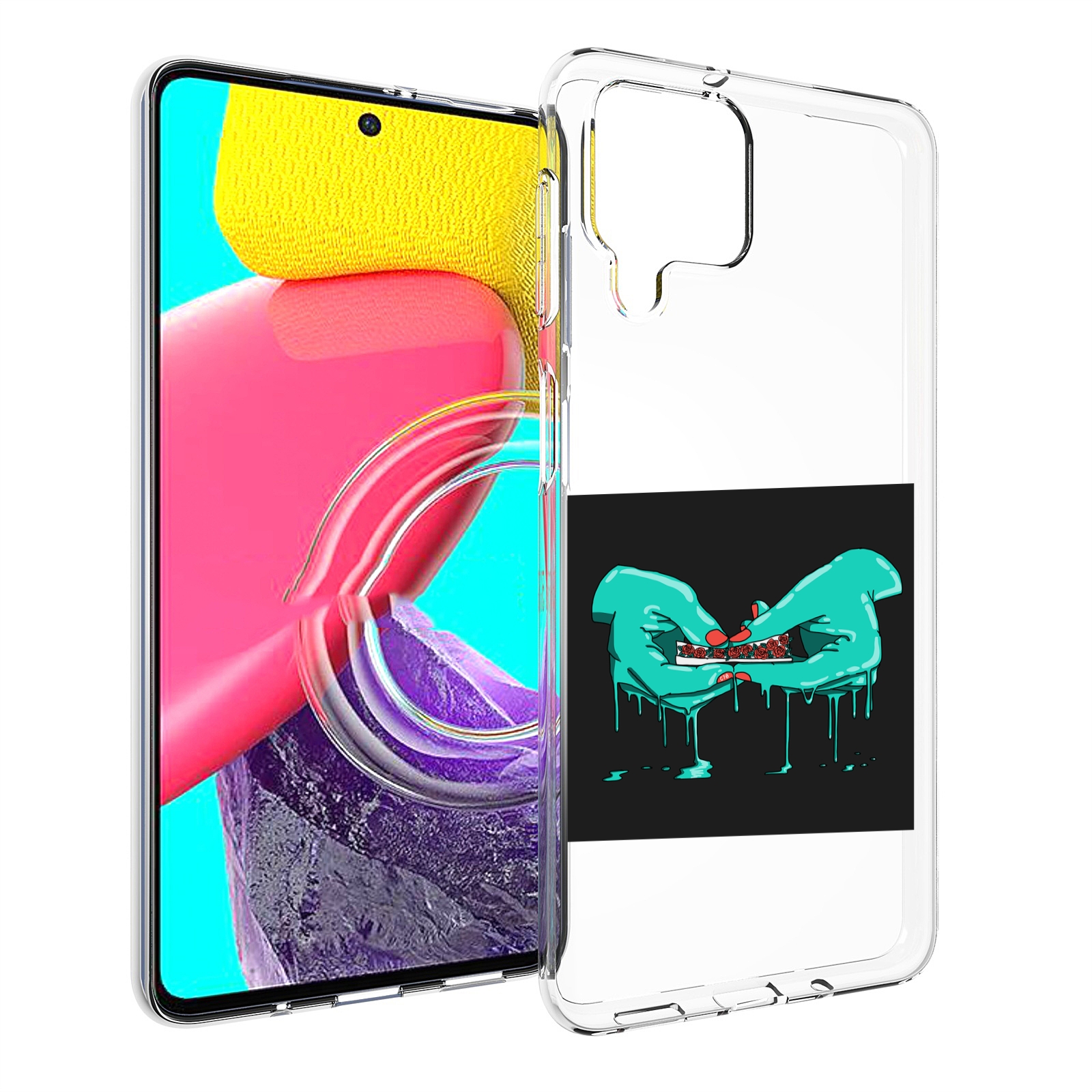 

Чехол Mypads Закручиваю-Розочки Для Samsung Galaxy M53 (Sm-M536), Прозрачный, Tocco