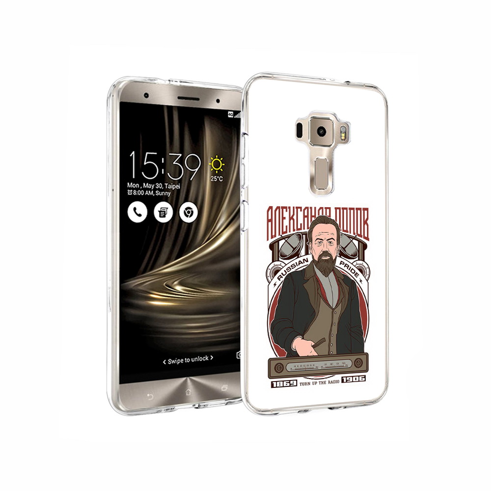 

Чехол MyPads Tocco для Asus ZenFone 3 Александр Попов, Прозрачный, Tocco
