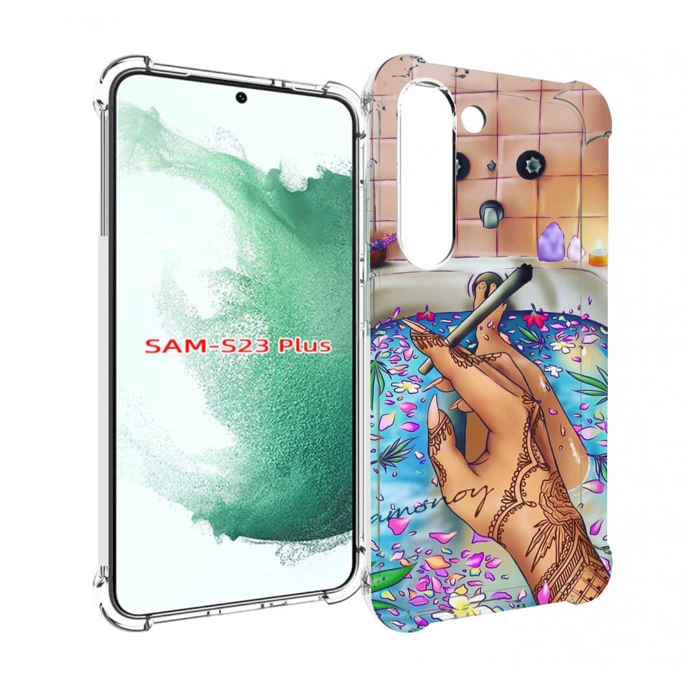 

Чехол MyPads девушка в ванне женский для Samsung Galaxy S23 Plus +, Прозрачный, Tocco