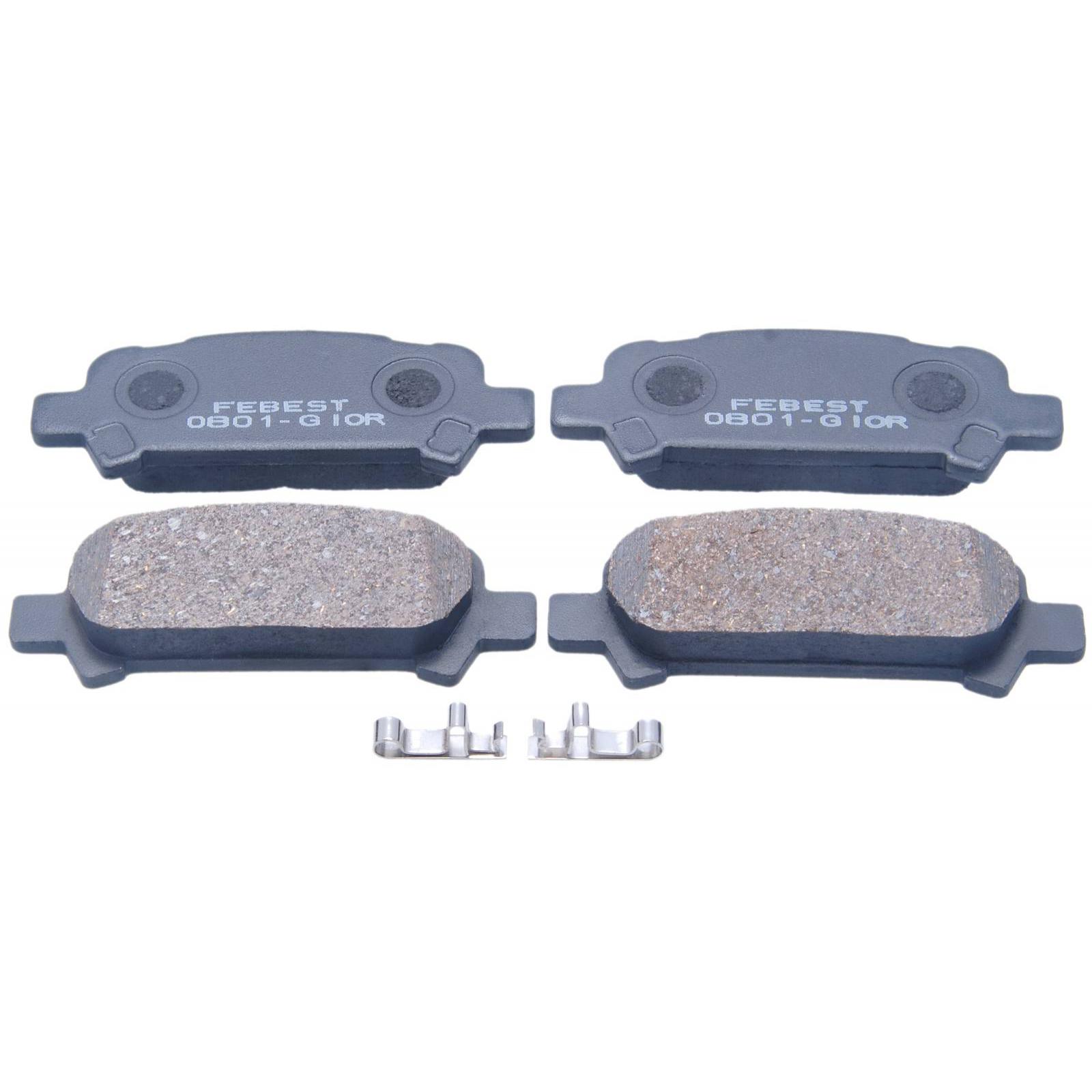 

Колодки тормозные задние комплект для автомобилей SUBARU 0801-G10R FEBEST
