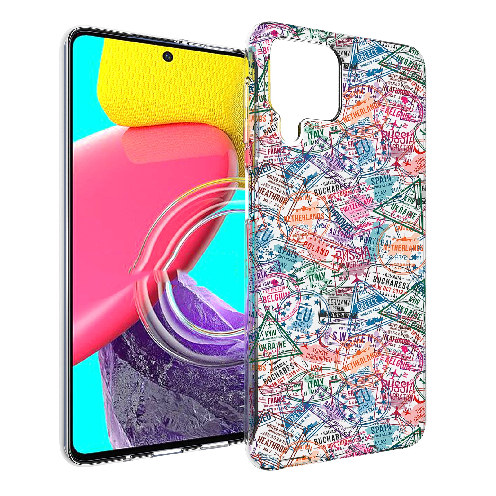 

Чехол Mypads Загранчехол Для Samsung Galaxy M53 (Sm-M536), Прозрачный, Tocco