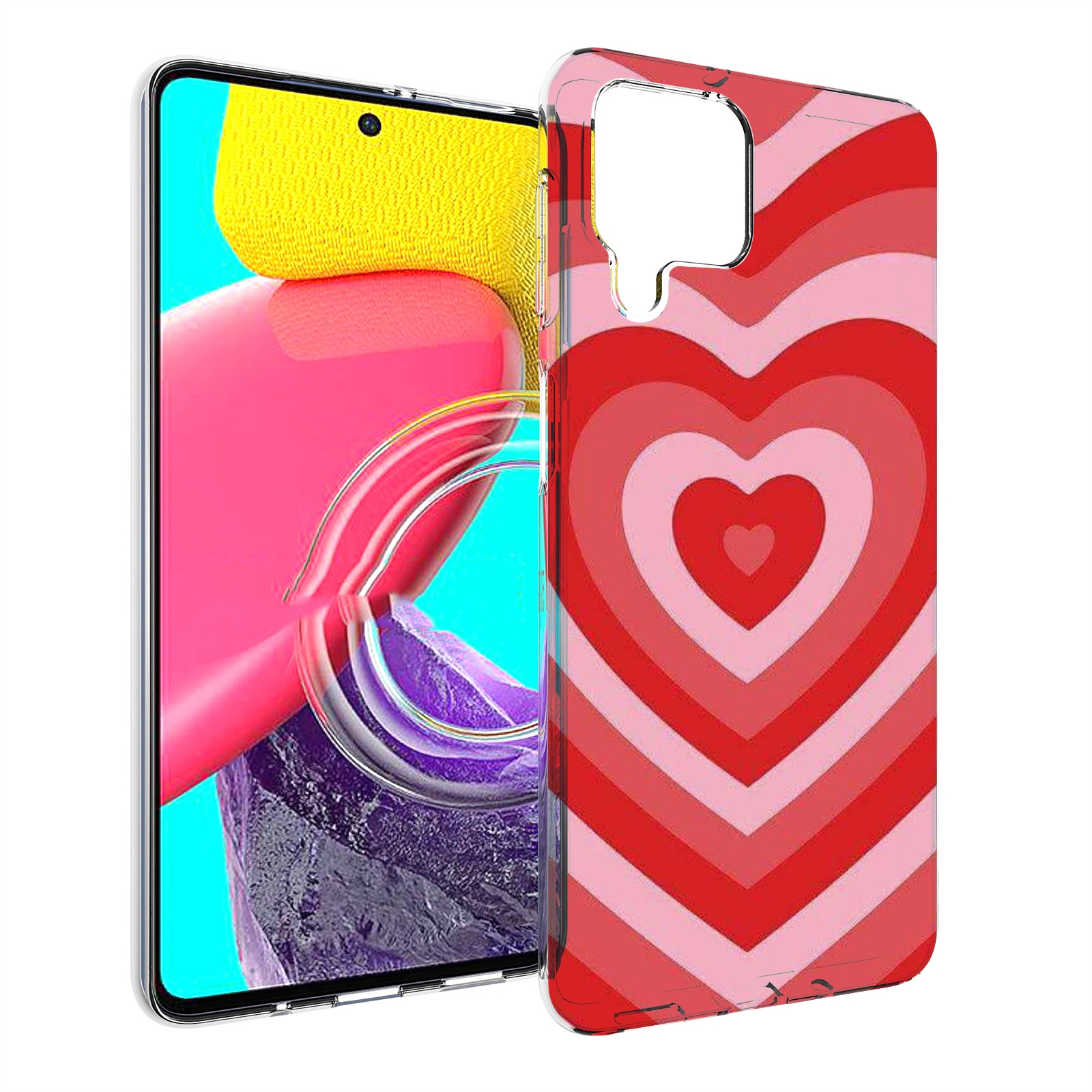 

Чехол Mypads Завораживающее Сердце Женский Для Samsung Galaxy M53 (Sm-M536), Прозрачный, Tocco