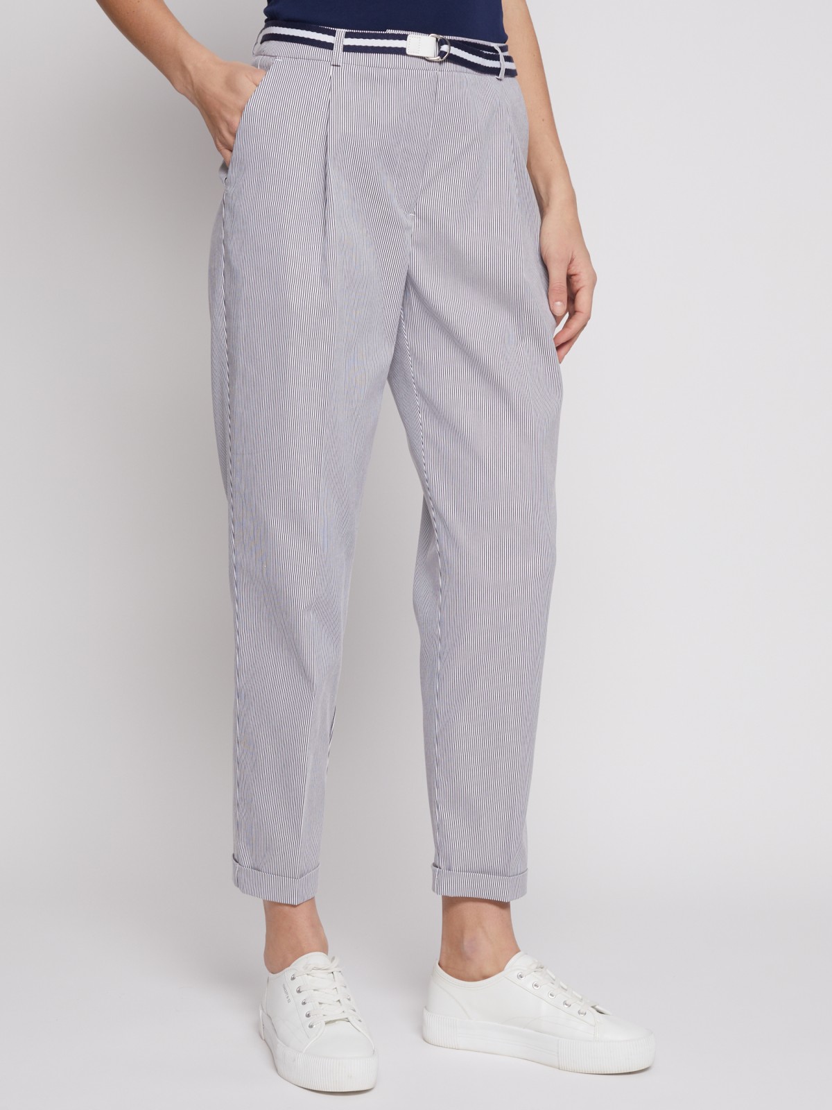 

Брюки женские Zolla 022247366023 синие 3XL, 022247366023