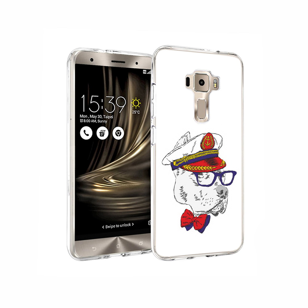 

Чехол MyPads Tocco для Asus ZenFone 3 бульдог, Прозрачный, Tocco