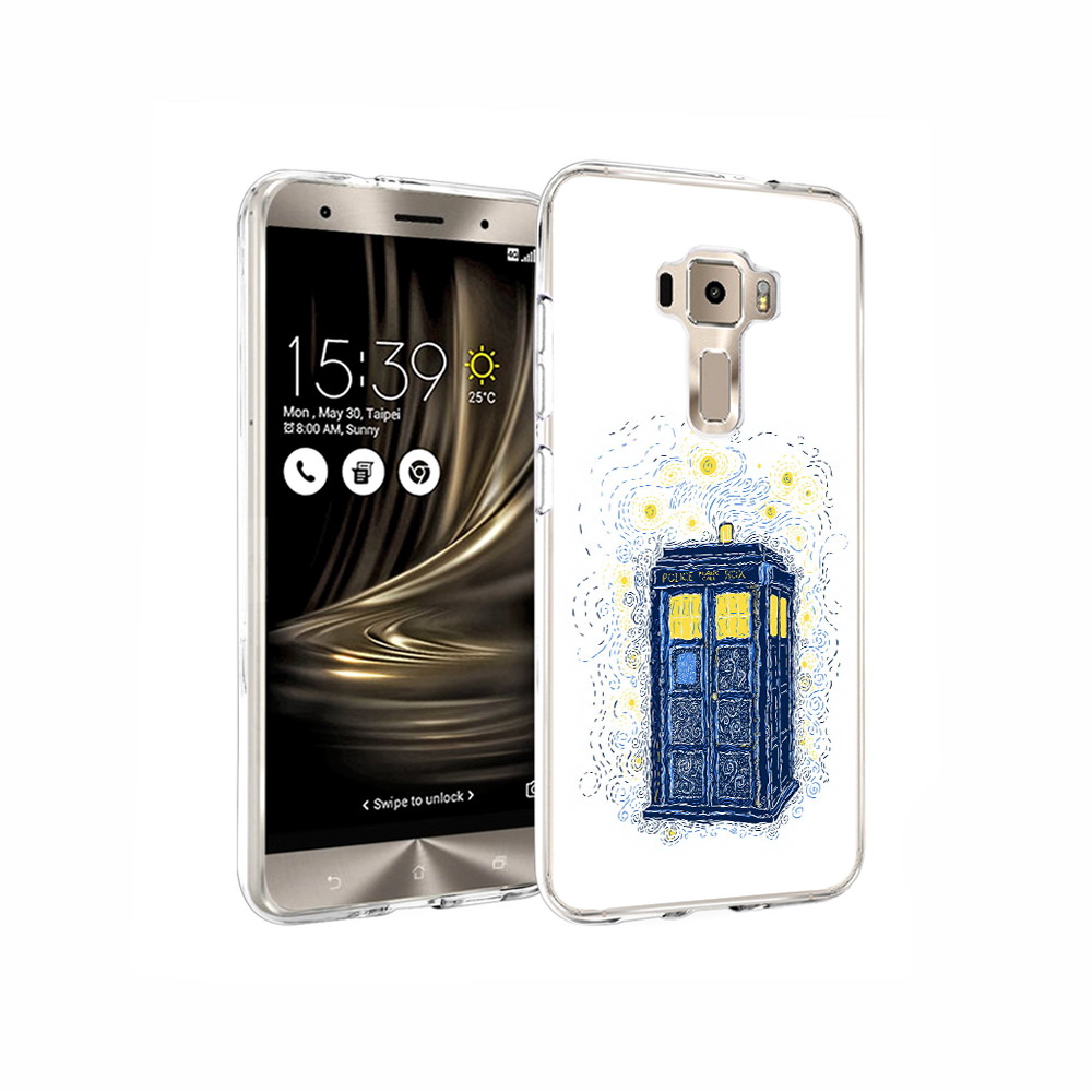 

Чехол MyPads Tocco для Asus ZenFone 3 будка рисунок, Прозрачный, Tocco