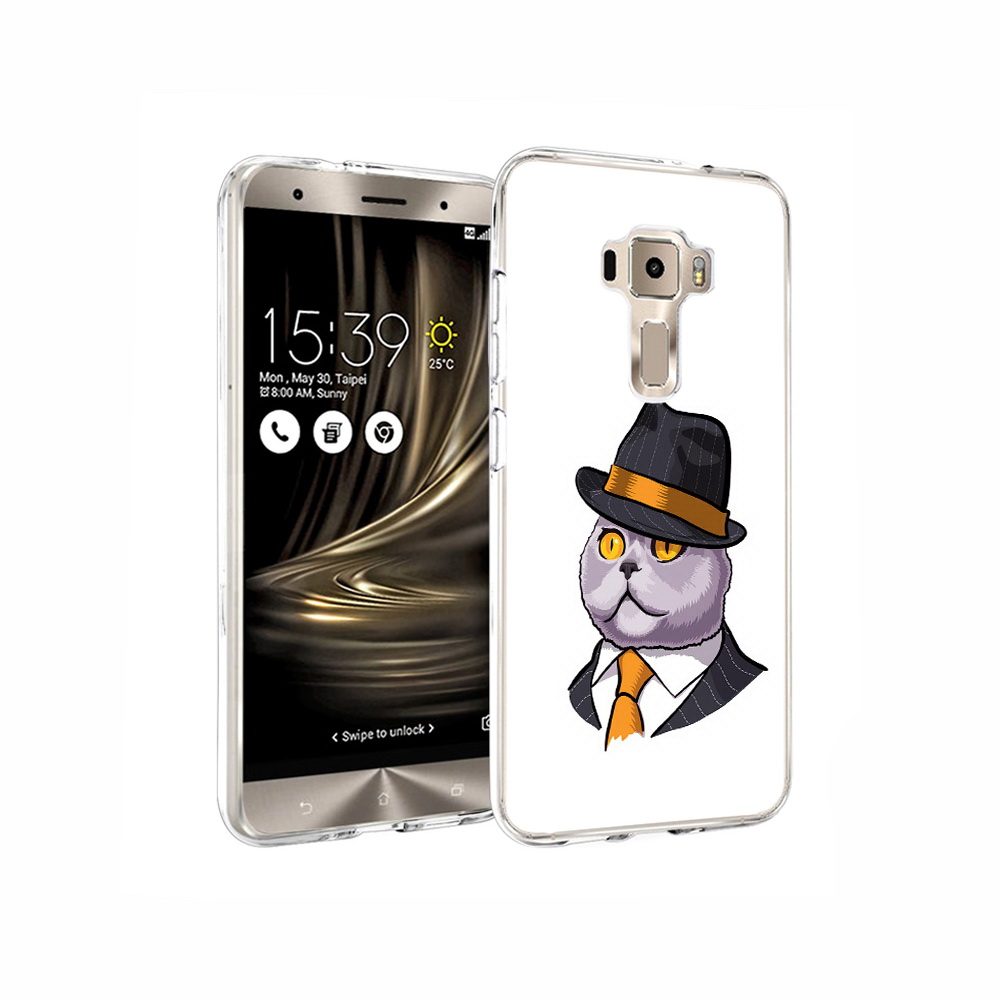 

Чехол MyPads Tocco для Asus ZenFone 3 британец, Прозрачный, Tocco